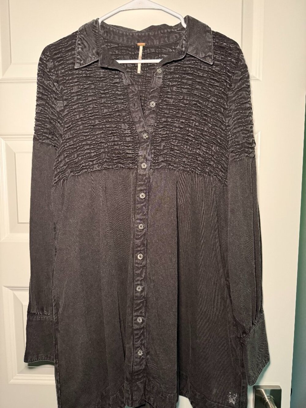 Free People Denim Find Me Now Mini Dress